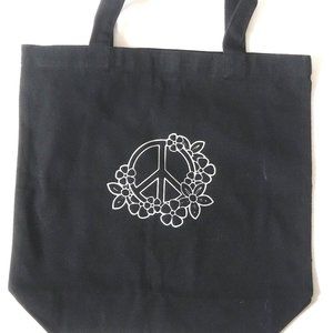 Black Reusable Tote Bag